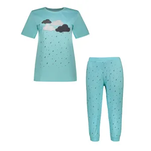 ست تی شرت و شلوارک زنانه مدل MMDS-CF2579