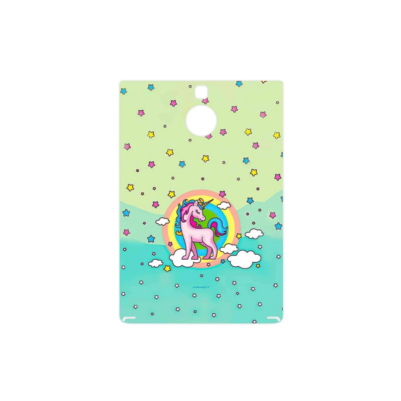 برچسب پوششی ماهوت مدل Rainbow unicorn adventure مناسب برای گوشی موبایل بلک بری Passport Silver Edition