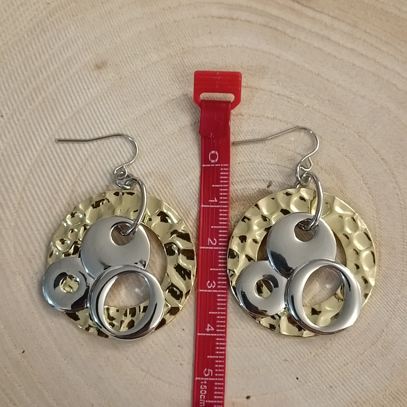 گوشواره زنانه مدل حلقه استیل