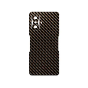 MAHOOT Glossy-Brown-Fiber Cover Sticker for Xiaomi Poco F4 GT 5G
