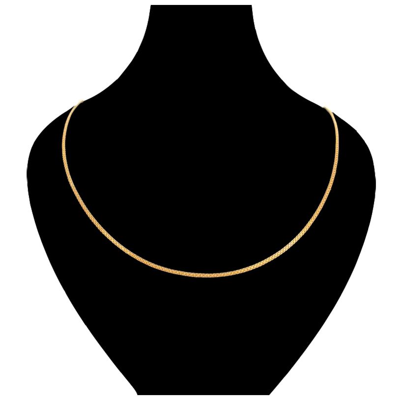 زنجیر طلا 18 عیار زنانه دوست خوب مدل ابریشمی کد dk574 -  - 2