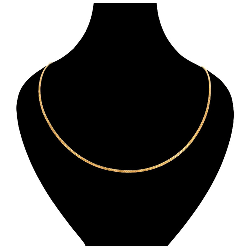 زنجیر طلا 18 عیار زنانه دوست خوب مدل ابریشمی کد dk574
