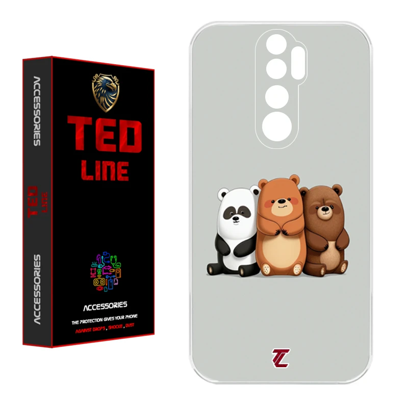 کاور تد لاین طرح خرسی کد 1128 مناسب برای گوشی موبایل شیائومی Redmi Note 8 Pro