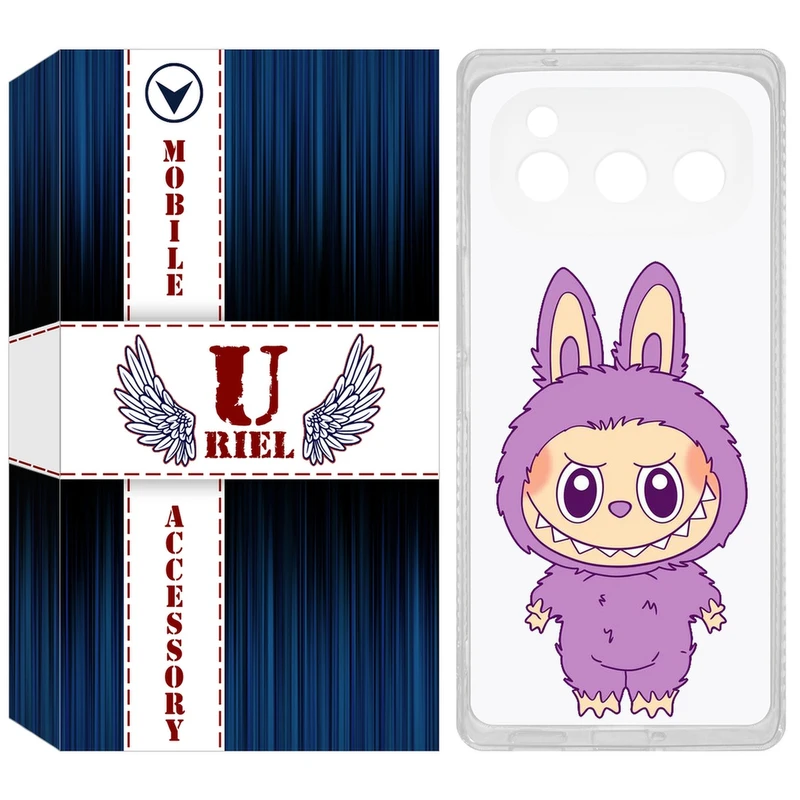 کاور یوریل مدل Clear کد 150 طرح لبوبو Labubu مناسب برای گوشی موبایل داریا Bond