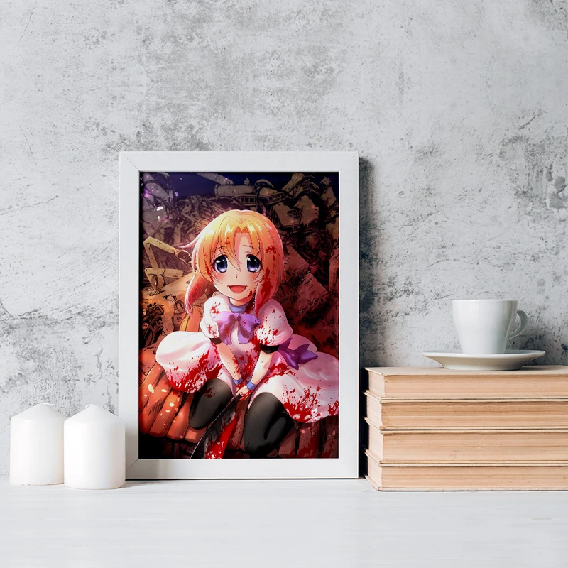 تابلو خندالو مدل رنا انیمه هیگوراشی وقتی اشک می ریزد کد 18132