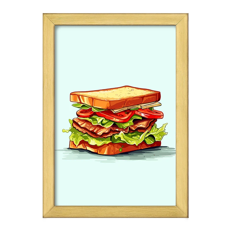 تابلو خندالو طرح فست فود (Fast Food) کد 36571