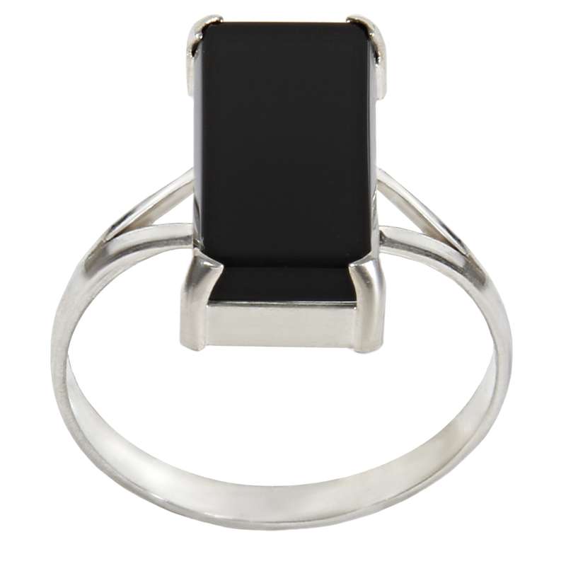 انگشتر نقره زنانه بازرگانی میلادی مدل عقیق رکاب سیلندری کد AW_018