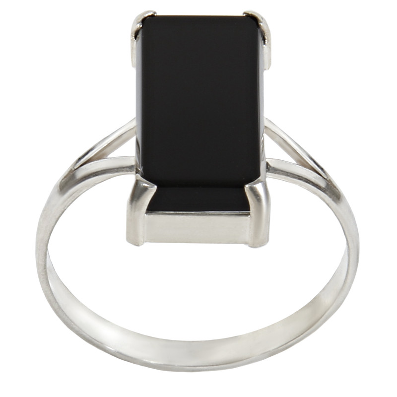 انگشتر نقره زنانه بازرگانی میلادی مدل عقیق رکاب سیلندری کد AW_018