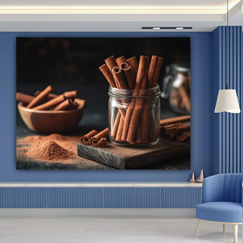 پوستر دیواری طرح چوب دارچین کد BK22708