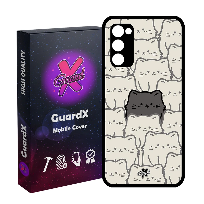 کاور گارد ایکس طرح گربه مدل Glass10545 مناسب برای گوشی موبایل سامسونگ Galaxy S20 FE