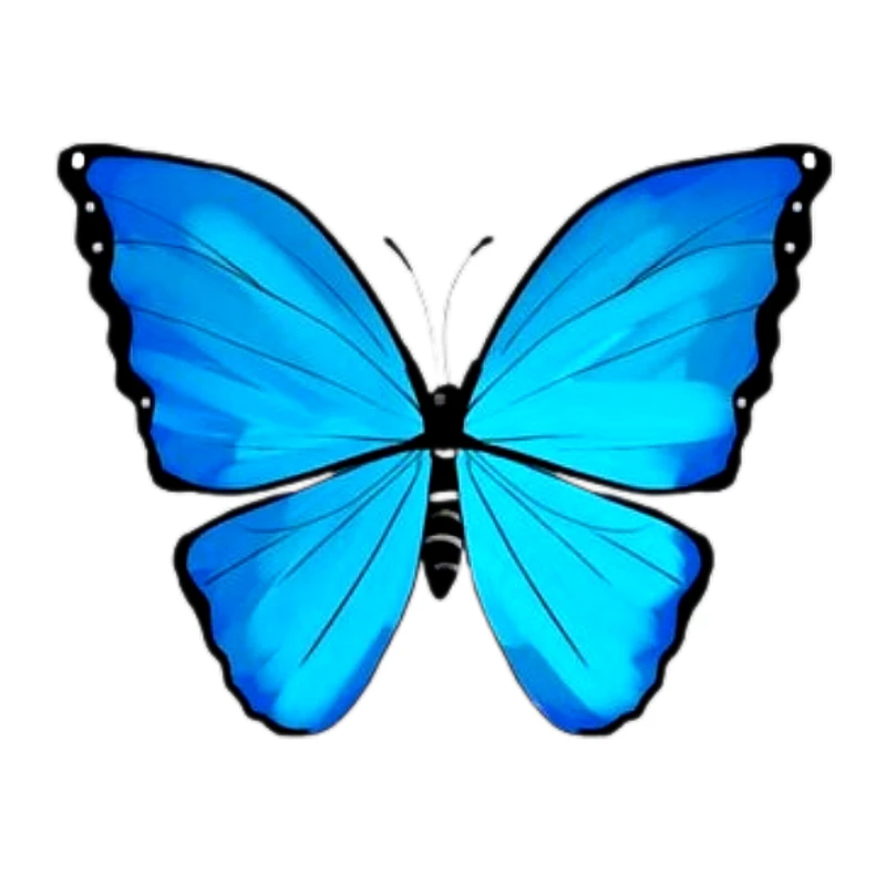 استیکر پارچه و لباس پاد آفرین طرح پروانه کد 46