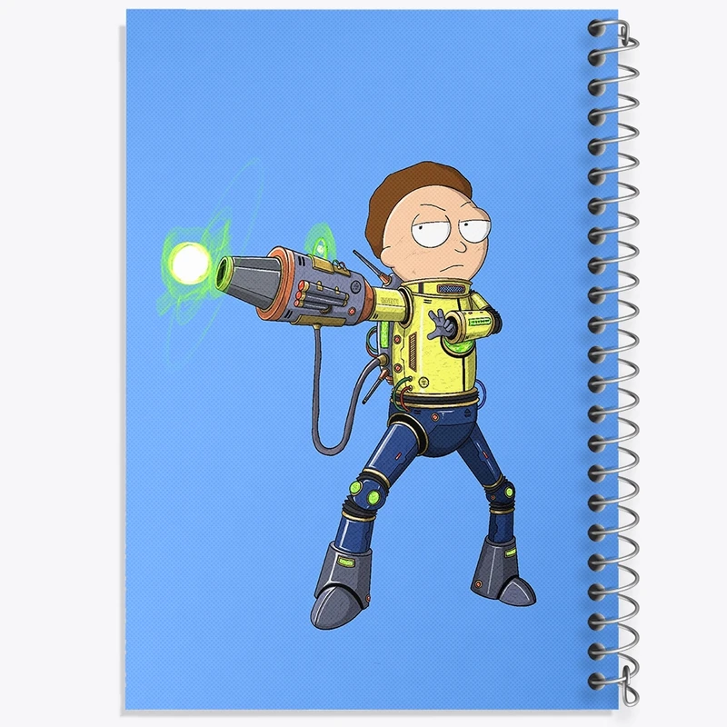 دفتر مشق 50 برگ خندالو طرح ریک و مورتی (Rick and Morty) کد F402