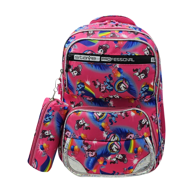 کوله پشتی سیی مدل یونیکورن پونی اسب تک شاخ کد 2148.2 به همراه جامدادی