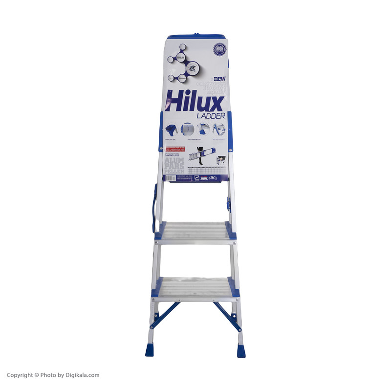 نردبان 3 پله آلوم پارس پله مدل هایلوکس