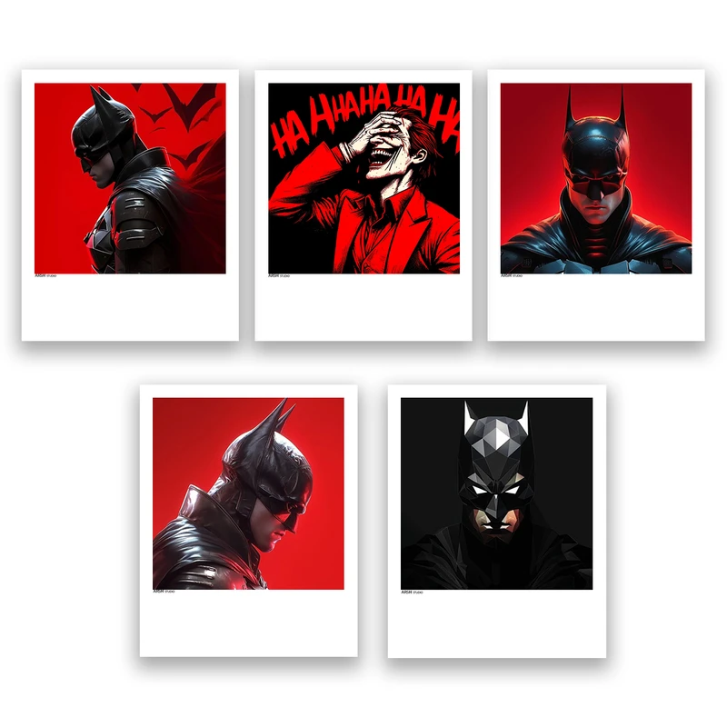 آویز تزیینی عرش مدل فانتزی بتمن کد Asa857 مجموعه پنج عددی