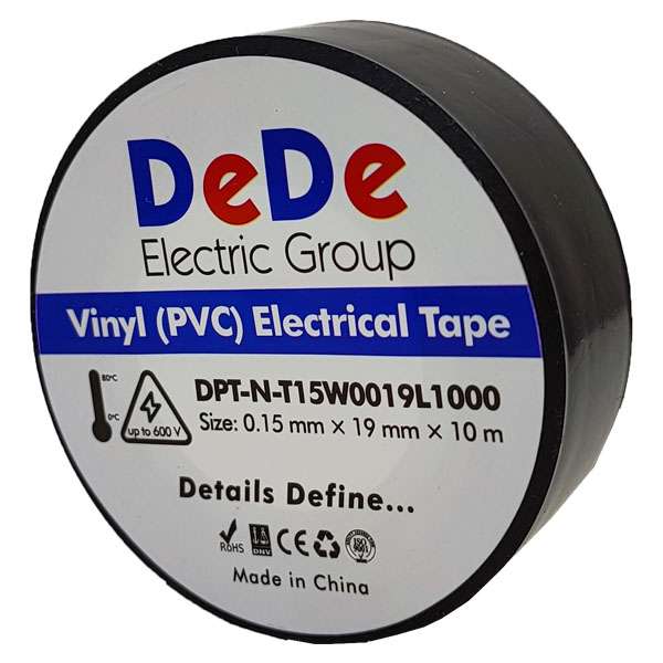 چسب برق ده ده الکتریک گروپ مدل DPT-N-T15W0019L1000-BK مجموعه 10 عددی چسب برق ده ده الکتریک گروپ مدل DPT-N-T15W0019L1000-BK مجموعه 10 عددی