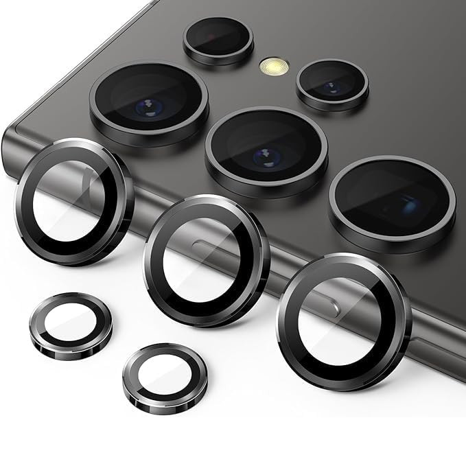 محافظ لنز دوربین گوف مدل Ring Metal مناسب برای گوشی موبایل سامسونگ Galaxy S23 Ultra