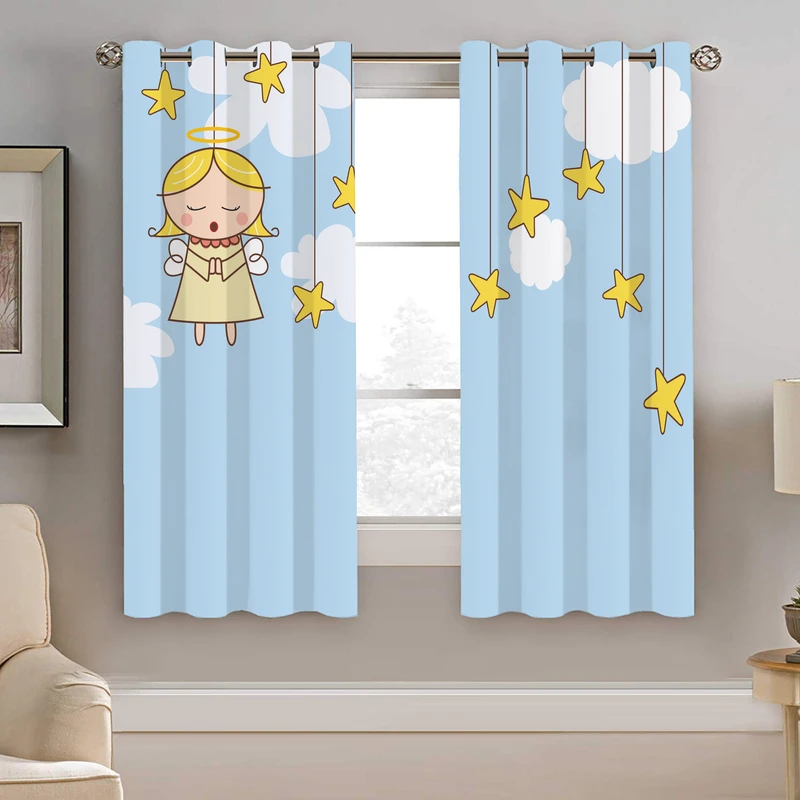 پرده نیروانا طرح دختر کودک مدل هازان کد 8179 سایز 140×200 سانتی متر