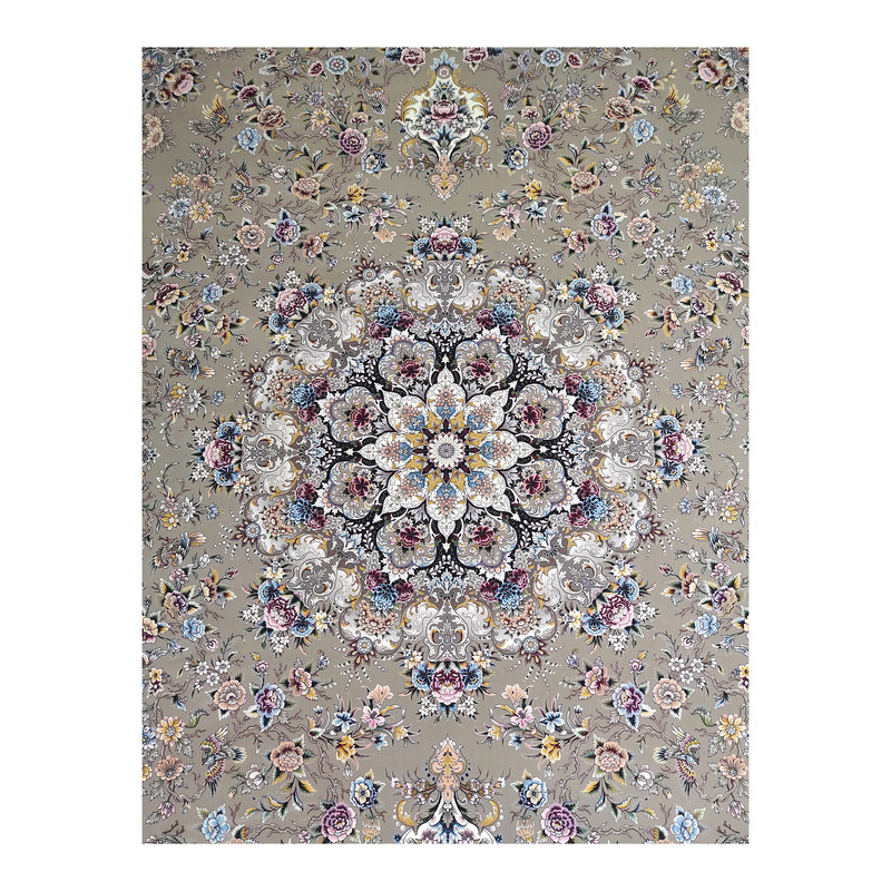 فرش ماشینی فرش مشهد کد 817255 زمینه نسکافه ای