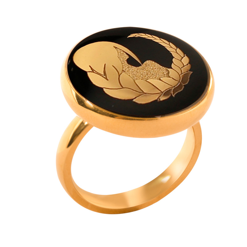 انگشتر زنانه الون طرح نماد ماه شهریور