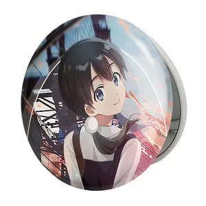 آینه جیبی خندالو طرح تاماکو انیمه فروشگاه تاماکو Tamako Market مدل تاشو کد 22471 