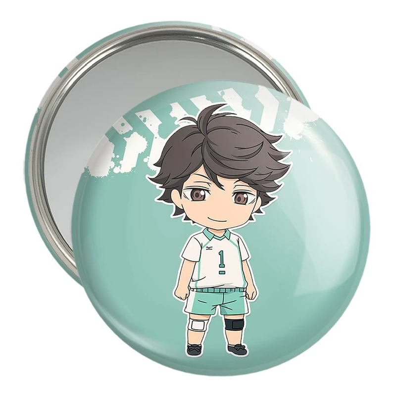 آینه جیبی خندالو مدل اویکاوا تورو انیمه آبشار سرنوشت هایکیو کاگیاما  کد 11190