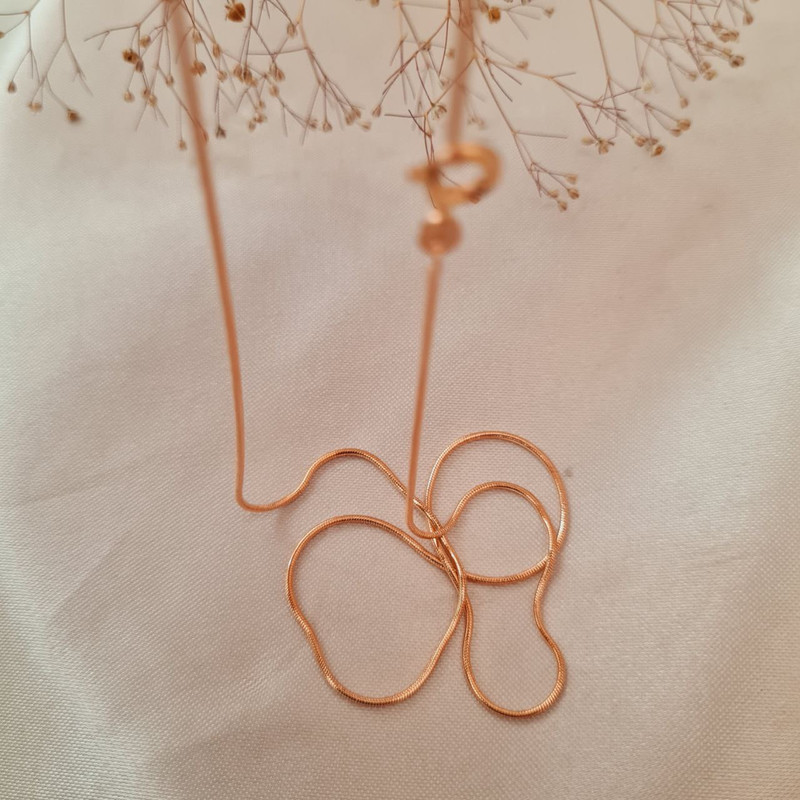 زنجیر زنانه ژوپینگ مدل هرینگبون کد MK