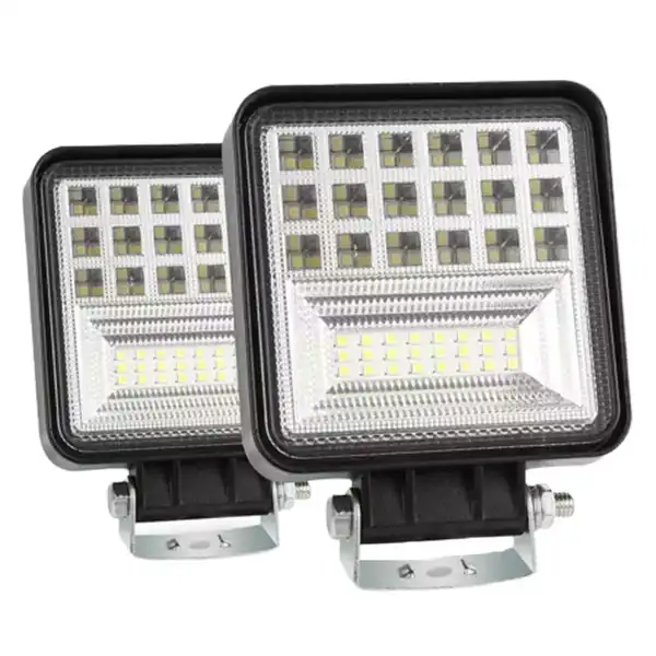 پروژکتور خودرو اچ اف دی مدل آفرودی طرح مربع  بسته دو عددی