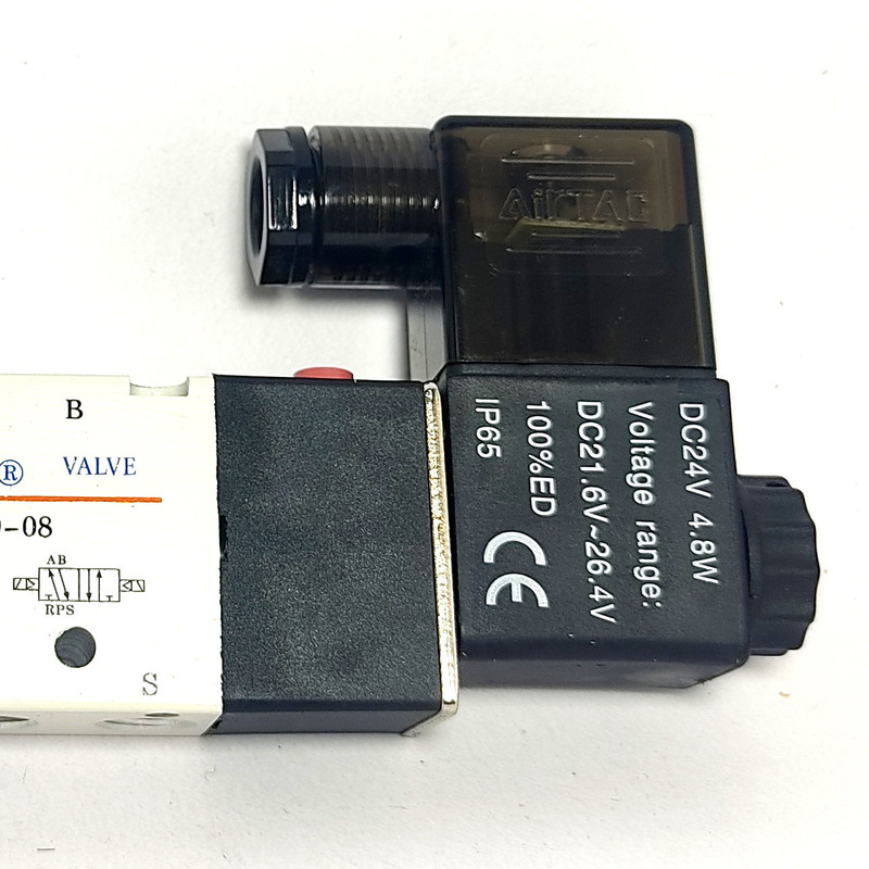 شیر برقی پنوماتیک ایرتک مدل 4v220-08-1/4-24