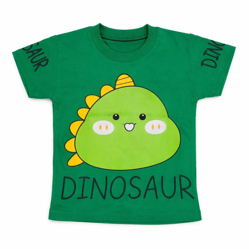 تی‌شرت آستین کوتاه بچگانه مدل دایناسوری 