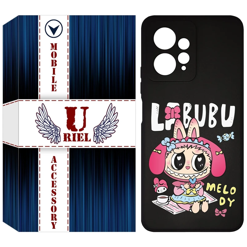 کاور یوریل قاب مدل KSH کد 140 طرح عروسک لبوبو مناسب برای گوشی موبایل شیائومی Redmi Note 12 4G