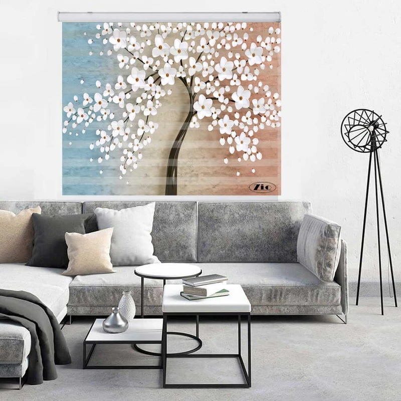 پرده زبرا زیو کد 3D1350 سایز 150x200 سانتی متر