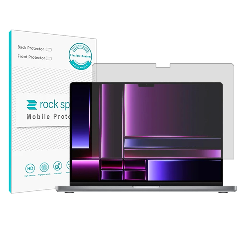 محافظ صفحه نمایش شفاف راک اسپیس مدل Resistant مناسب برای لپ تاپ اپل macbook pro 16 m3 max 2023