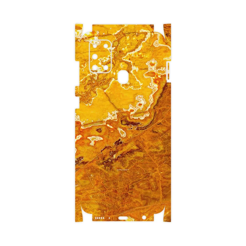برچسب پوششی ماهوت مدل Gold Marble-FullSkin مناسب برای گوشی موبایل سامسونگ Galaxy A21s