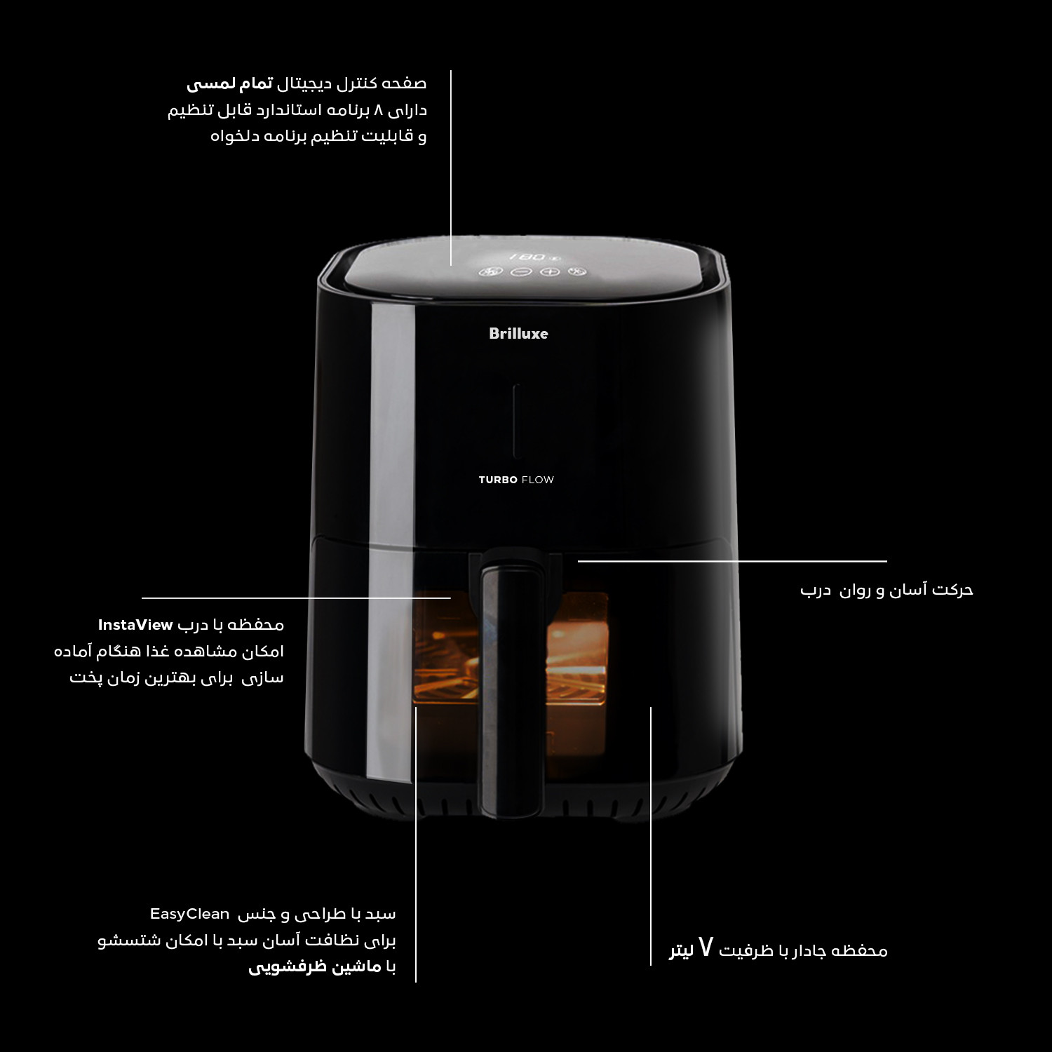 سرخ کن بدون روغن بریلوکس مدل KFA7027U سرخ کن بدون روغن بریلوکس مدل KFA7027U