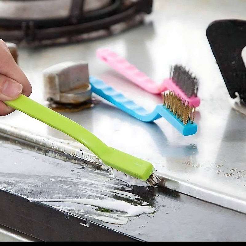 برس شستشو مدل مسواکی رنگی مجموعه 6 عددی برس شستشو مدل مسواکی رنگی مجموعه 6 عددی