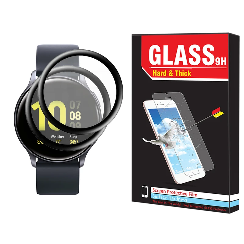 محافظ صفحه نمایش نانو هارد اند تیک مدل NHT مناسب برای ساعت هوشمند سامسونگ Galaxy Watch Active 40mm بسته دو عددی
