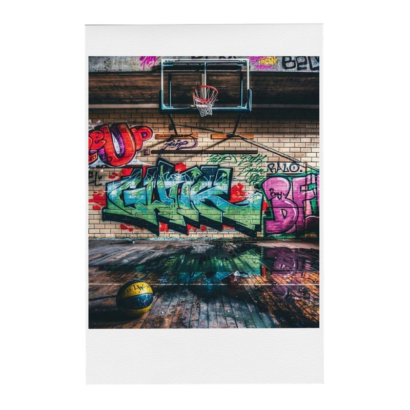آویز تزیینی طرح بسکتبال مدل basketball1 مجموعه 4 عددی