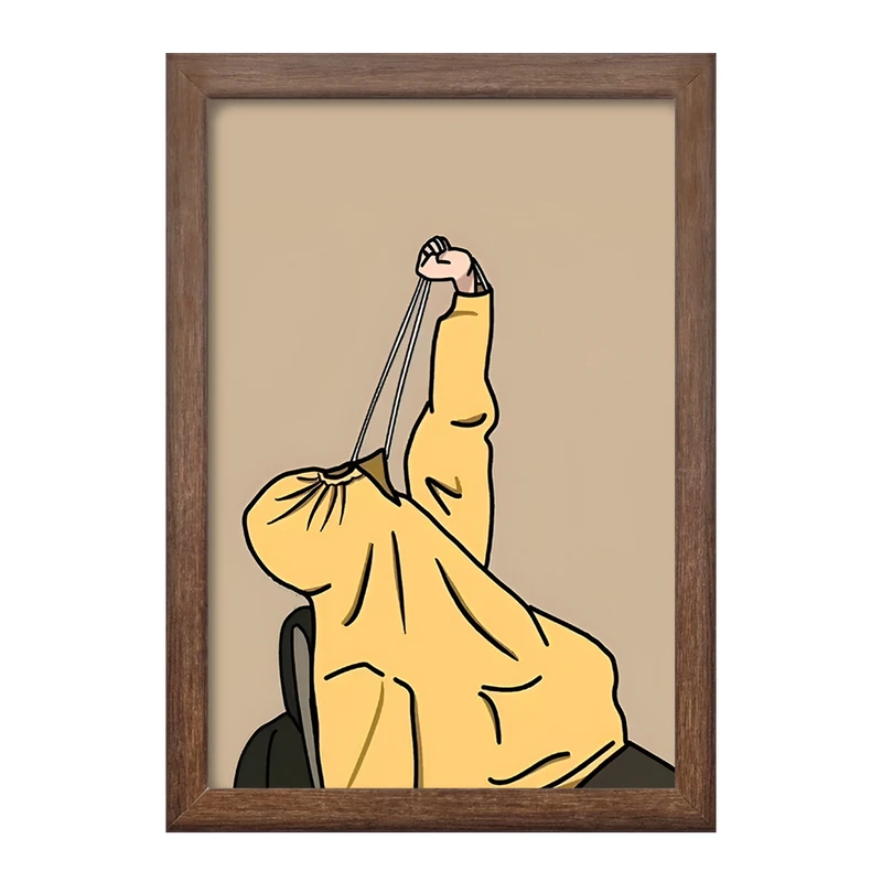 تابلو خندالو طرح آدم فانتزی کد F3593