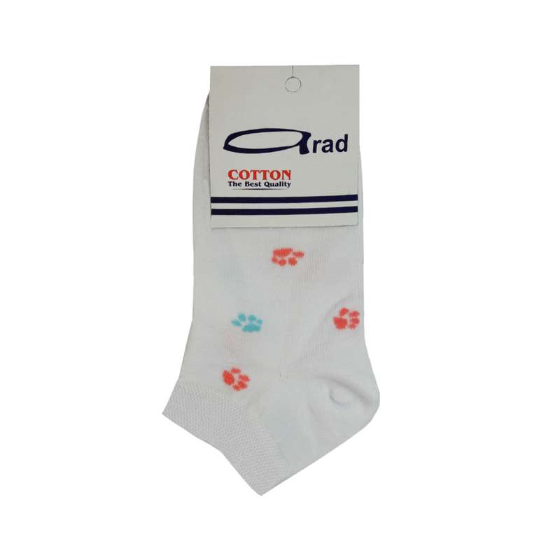 جوراب دخترانه آراد طرح پنجه کد 130279 