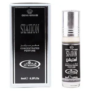  عطر جیبی مردانه رحاب مدل STATION حجم 6 میلی‌لیتر