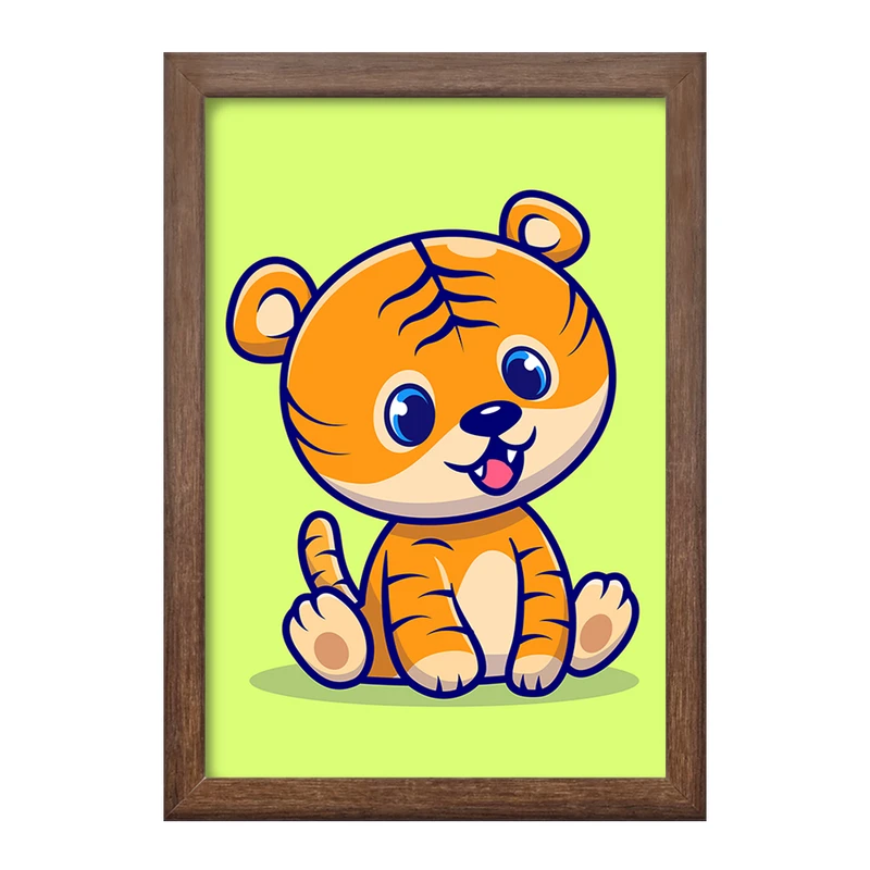 تابلو خندالو طرح حیوانات بامزه ببر کد 29641