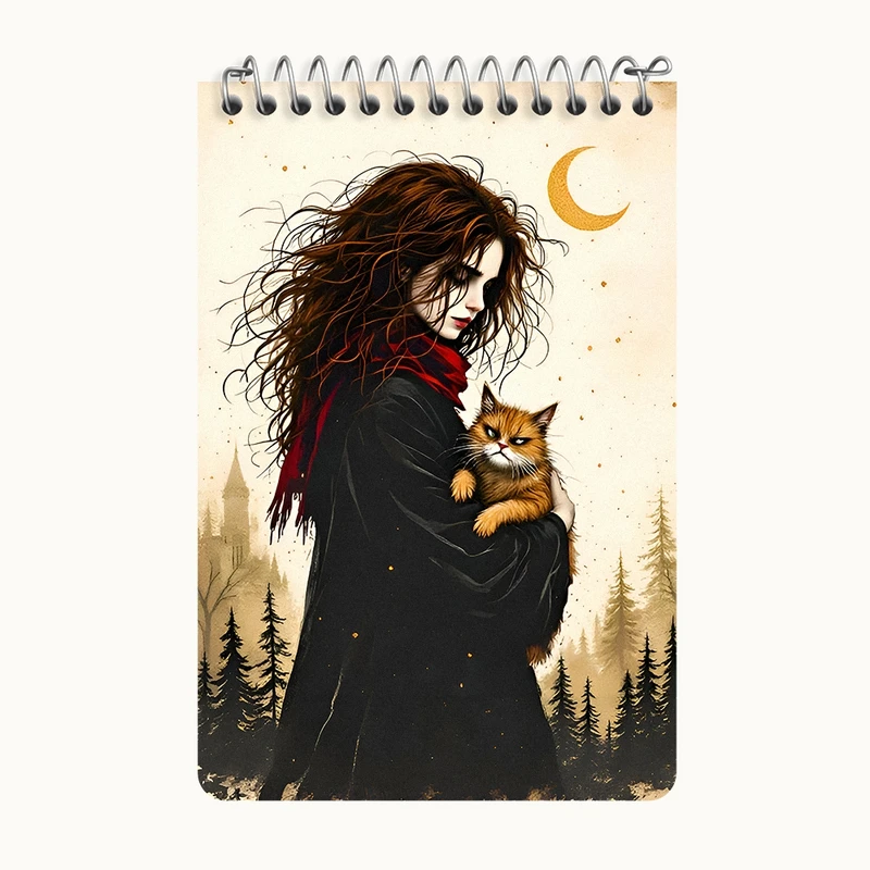 دفتر یادداشت 50 برگ خندالو طرح هرماینی هری پاتر (Harry Potter) کد F9999