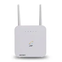 مودم روتر رومیزی 4G LTE همراه اول مدل HA4100 با پشتیبانی از 32 کاربر، SMS، VPN و Wi-Fi، دارای 2 آنتن MIMO و درگاه LAN RJ45