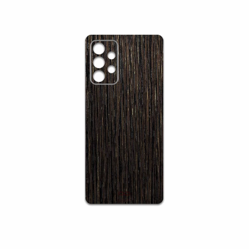 برچسب پوششی ماهوت مدل Dark-Gold-Stripes-Wood مناسب برای گوشی موبایل سامسونگ Galaxy A52 5G