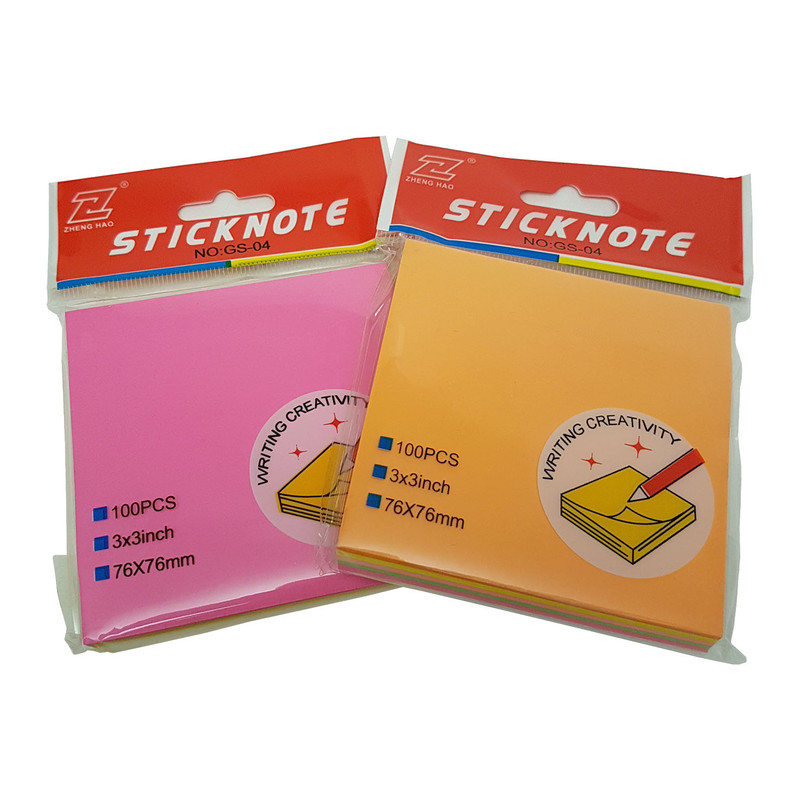 کاغذ یادداشت چسب دار استیک نوت سایز 76 در 76 میلی متر بسته 100 عددی در ارزانترین فروشگاه اینترنتی ایران ارزان
