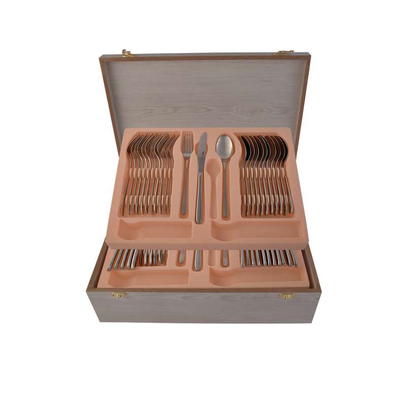 سرویس قاشق و چنگال 54 پارچه ام جی اس مدل DORTMOND(Ch)001