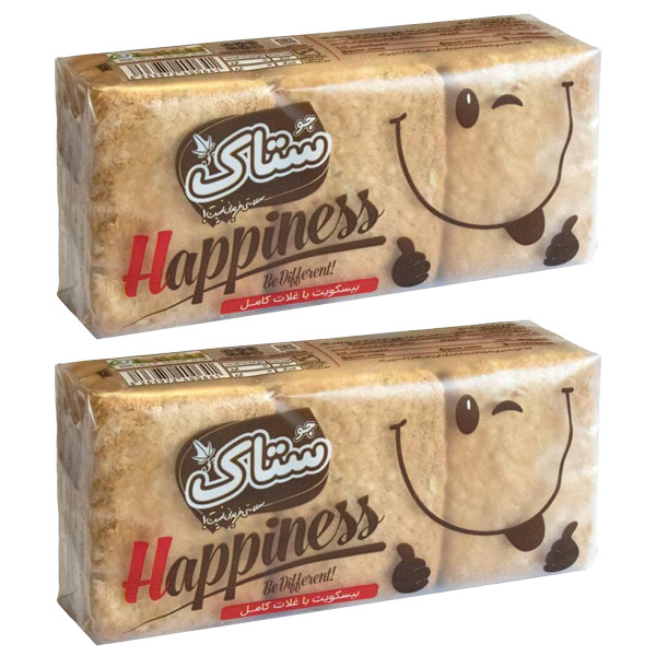 بیسکویت با غلات ستاک - 225 گرم بسته 2 عددی