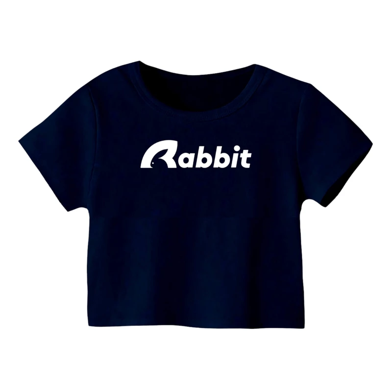 کراپ‌ تی‌شرت آستین کوتاه زنانه مدل خرگوش‌ کد 15