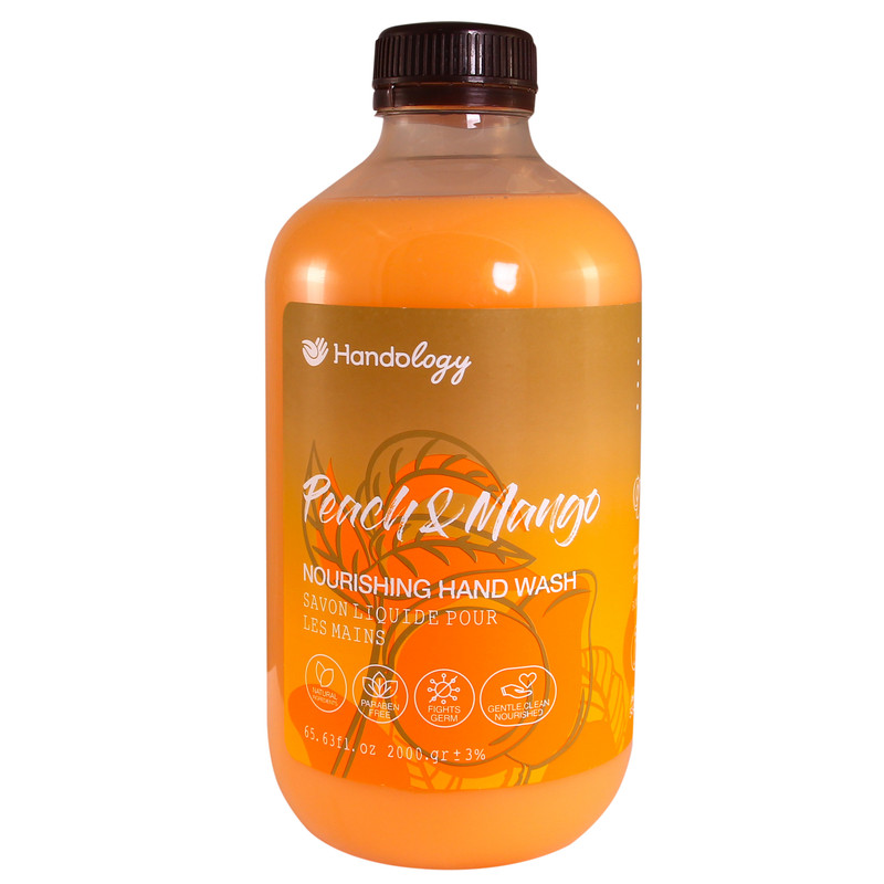 مایع دستشویی کرمی هندولوژی مدل PEACH & MANGO وزن 2000 گرم